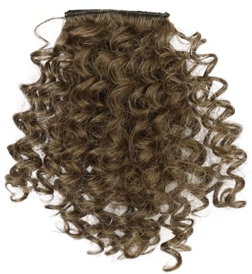 XXAD553TY Pony Haarteil Perücke, lockiger Pony for Schwarze Frauen, kurzer Afro-Kinky-Curly-Pony, Clip-in-Pony for den täglichen Gebrauch Clip in Pony(Color:197-106)