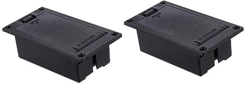 TOYANDONA 2pièces Boîtier De Batterie Pour Micro Guitare Basse Actif Compartiment Résistant Facile à Installer Lot