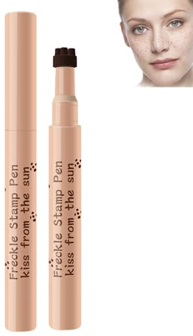 Eazerom 06 Stylo Taches de Rousseur Liquide,Natural Lifelike Fake Freckles Magic Freckle Color Pen,Taches de Rousseur Stylo Maquillage Faux Taches de Rousseur d'apparence Naturelle 03#CHESTNUT