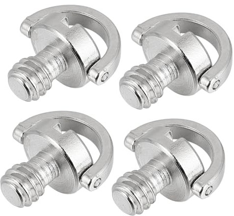 DIYEAH Jeu De 4 Vis en D Filetage 1/4 Po pour Montage Sécurisé sur Trépied De Caméra