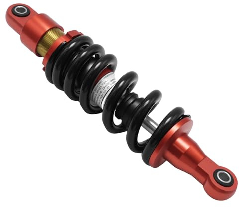 Hoypeyfiy 285 mm 980 lb 10 mm Bohrung, Einstellbare Feder-Stoßdämpfer hinten, Aluminiumlegierung, geeignet für 70 CC 90 CC 110 CC 125 CC 150 CC Geländefahrzeuge