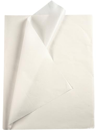 Silkespapper, blad 50 x 70 cm, 14 g, vit, 10 bl.