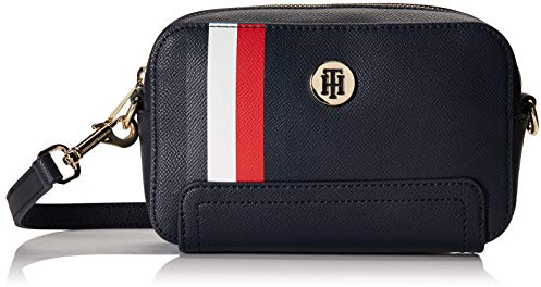Tommy Hilfiger Damen Handtasche Tasche Schultertasche Honey Camera Bag Blau