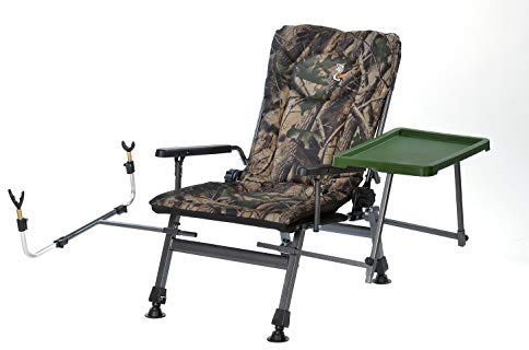 Carp F5R ST/P - Sedia da campeggio Deluxe con altezza extra e tavolo