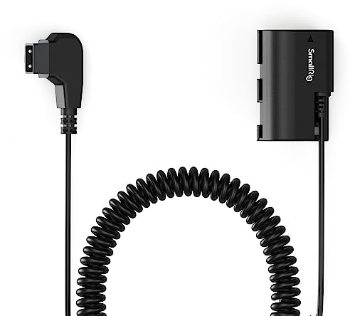 SMALLRIG D-TAP auf LP-E6NH Dummy-Akku, LP-E6NH Spiral-Stromkabel für Canon 5D Mark II, 5D Mark III, 5D Mark IV, 6D Mark II, R6 Mark III, R6 Mark II, 90D, XC10, XC15, 5DS, 5DSR, R, R5, R6, R7-4252