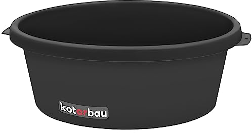 KOTARBAU® Seau à mortier 11 l - Diamètre : 300 mm - Rond - En plastique - Noir - Pour plantes et jardin
