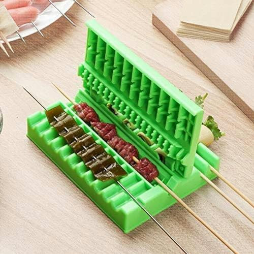 Multifunzionale Barbecue Spiedini di Carne Macchina Stringa Artefatto Usura Cibo Dispositivo di Stringa di Carne Spiedo per Manzo Maiale Maker Strumenti per Barbecue Acces