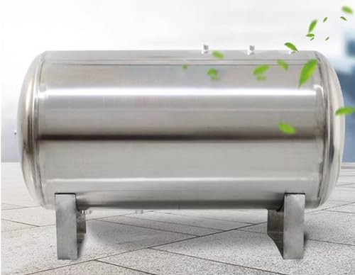 Pressure Tank Druckwasser-Brunnensysteme Drucktank/Horizontalbrunnen-Blasentanks Aus Edelstahl, Notfall-Wasservorratsbehälter Für Hauswasser Mit Montagesatz/Entlüftungsventil ( Size : 95x65cm/37x25in