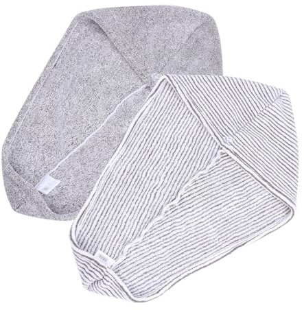 PLAFOPE 2stücke Schnelltrocknende Mikrofaser-haartrockenkappe Wasserabsorbierende Kappe Zum Schnellen Trocknen Haares Bequeme Kappe Für Täglichen Gebrauch Zu Hause Im Fitnessstudio Oder