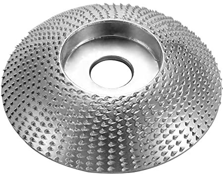 SZTVECFW Disque abrasif for meuleuse d'angle en Bois, Outil Rotatif de ponçage et de Sculpture, for meuleuse d'angle, revêtement en carbure de tungstène, alésage de 5/8 Pouces