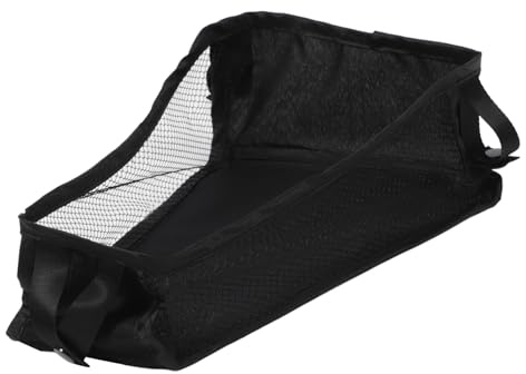 Kinderwagen Hängetasche Organizer Leicht, Große Kapazität, Schwarz | Polyester, mit Harter Bodenplatte, Tragbar und Pflegeleicht, für Mütter Unterwegs, Geschenk
