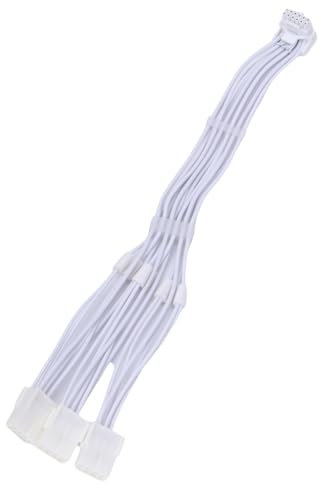 Para tarjeta gráfica RTX40 Series – 3 x 8 pines hembra a 12VHPWR PCIE 5.0 16 pines ATX3.0 600 W cable de alimentación de 30 cm