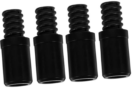 Ipetboom 4pcs Threaded Connector Tips for Broom Handle Plastic Threaded End Replacement Pole Adapter for Broom Household Cleaning Tools
