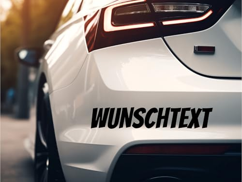 Autoaufkleber Aufkleber selbst gestalten Wunschaufkleber Buchstaben Wunschtext Name - für alle glatten Oberflächen - 15cm-150cm Schriftzug Sticker Werbung Tuning Auto Fahrrad Wohnmobil KFZ