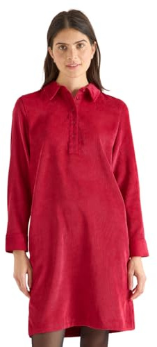 Cecil 1409038 Robe en Velours côtelé de Couleur Unie, Beaujolais Red, XL Femmes