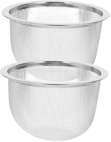 AUTSUPPL Lot De 2 Infuseurs à Thé Réutilisables En Acier Inoxydable Passoires à Thé 8 Cm De Diamètre Filtres Compatibles Théière Et Bouilloire Pour Infusion Et Filtration
