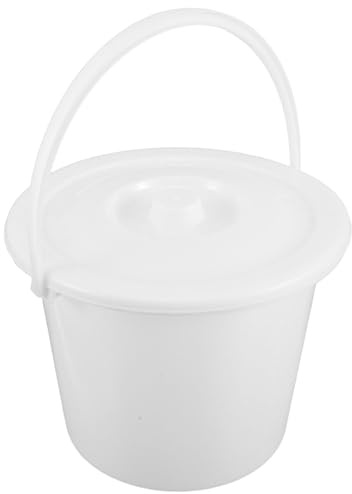 SEWOART Cubo para Orinal de 3000 Ml con Asa y Tapa Hermética, Urinario de Plástico Grueso con Graduación, Portátil Unisex para Uso en Hospital, Hogar y Cuidado Postrados