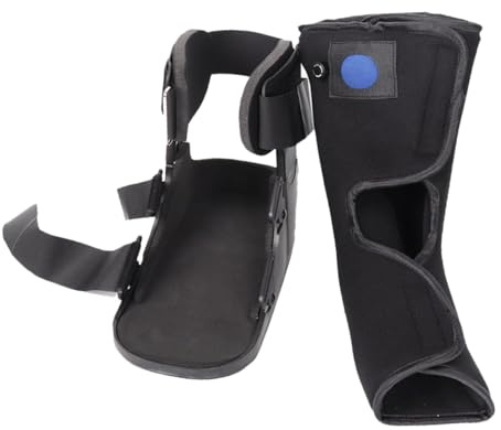 Hoement Foot Brace Ankle Supporter Stabilizer Boot with Inflatable Cushion Low-profile Achilles Tendon Rehabilitation Shoe for Adults and Post-surgery Medical Ankle Fixation