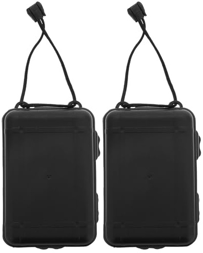 ibasenice Boîte à Pointes De Flèches Étui Compact 2pcs avec Couvercle Étanche pour Flèches De Chasse en PE Organiseur Portable pour Pratique De Tir à l'arc