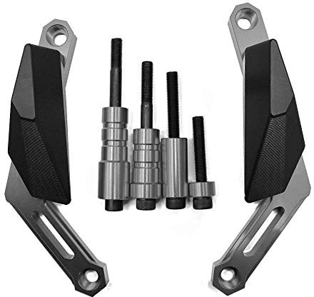 MZ-STORE MT 09 XSR900 Motorrad Sturzpads Motor Schutz Rahmenschieberegler für MT-09 2013-2020 MT-09 Tracer 2014-2020 Tracer 900GT 2018-2020 XSR900 2015-2020 XSR900(Grau)