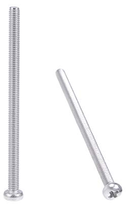 sourcing map 30 Stk Maschinenschrauben Platte Kreuzschlitzschrauben Bolzen M3x50mm