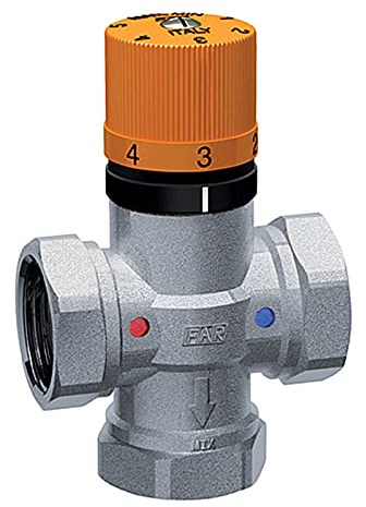 3953 34 Mitigeur thermostatique SOLARFAR 3/4avec raccords femelles FAR