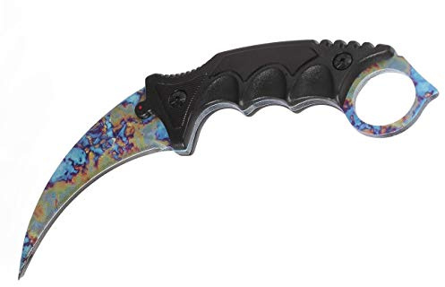 ARIKnives CS GO Karambit Elite - Case Hardened - CSGO Knife Skin Counter Strike Global Offensive Jagdmesser - Bundle