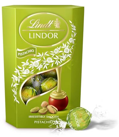 BOMBONES LINDOR PISTACHO CORNET 200G TB