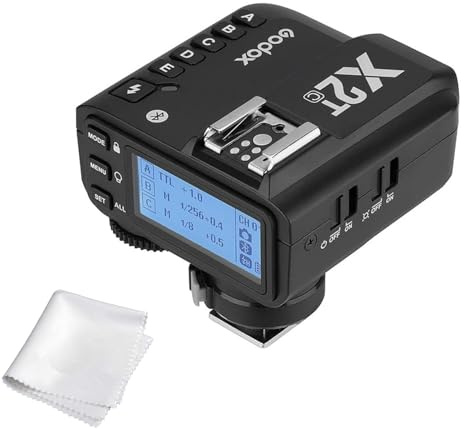 Godox X2T-C TTL Wireless Flash Trigger for Canon, Bluetooth Connection, 1/8000s HSS,5 Separate Group Buttons, Relocated Control-Wheel, New Hotshoe Locking, New AF Assist Light