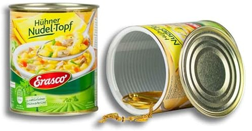 Weedness Nudeltopf Dosen-Safe Geldversteck Dosentresor Versteckdose Geheimversteck Mini Tresor Strandsafe