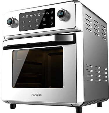 Cecotec Four à air chaud Bake&Fry Touch. 14-25-30 litres, convection, écran tactile (14 litres) (14 L, Acier)