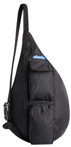 KAVU Mini Rope Sack Sling Crossbody Backpack, Blackout