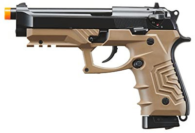 Golden Ball & HFC Metal M92 Full-Automatic Co2 Gas Blowback Airsoft Pistol (Color: Black & Dark Earth)