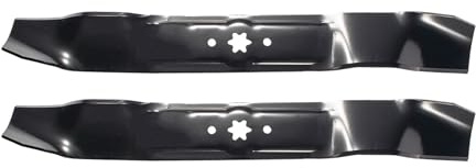 MaxPower EU-561532 Lame de Tondeuse á Gazon Adaptable sur MTD/CUB Cadet| remplace Le numéro de Fabrication 742-0616, 742-0616A, noire, Noir