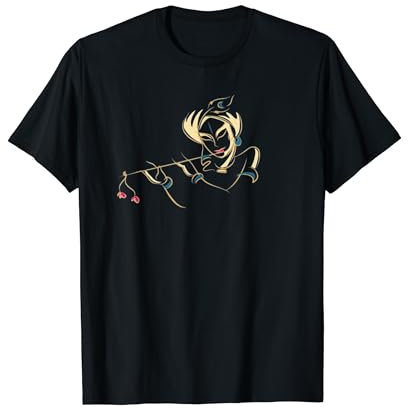 Krishna avec flûte et plume de paon T-Shirt