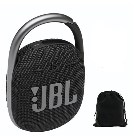 JBL Clip 4 - Altoparlante Bluetooth portatile, impermeabile IP67, antipolvere, 10 ore di riproduzione, moschettone integrato, design ultra portatile, stile audace, suono ricco e professionale, include