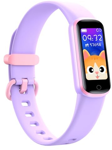 shylad Kinder Fitness Tracker,Fitnessuhr,wasserdichter Aktivitäts Tracker mit Herzfrequenz und Schlafüberwachung,11 Sportmodi,tolle Geschenke für Mädchen,Jungen,Kinder im Alter von 6-13 Jahren-Lila