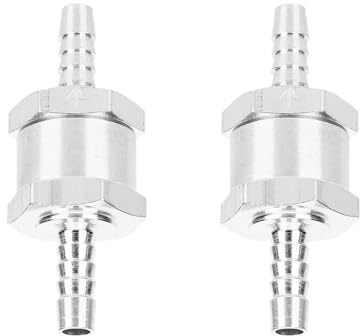 2Stk 6mm Kraftstoff Rückschlagventil, Einweg Rückschlagventil, Kraftstoff Rückschlagventil Benzin Wasser Rückschlagventi für Auto Vergaser Niederdrucksystem, Prüfung Rückschlagkraftstoffleitung (6mm)