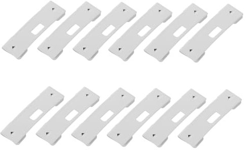 Cabilock Reparaturset Für Vertikaljalousien 12-teilig Reparaturlaschen Aus Metall Nähfreie Ersatzteile Für Jalousien Aus Baumwoll-leinen-Stoff Und Metallmaterial