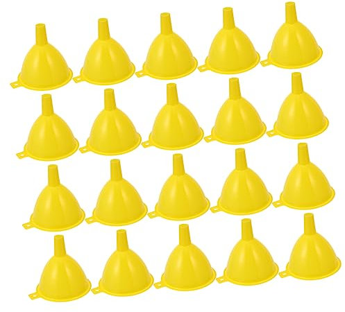 VOSAREA 20pezzi Imbuto Piccolo in Plastica Per Esperimenti Di Laboratorio e Trasferimento Di Oli Essenziali Imbuto Per Liquidi e Per Bottiglie Strette