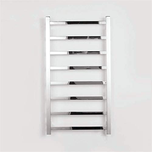 CWZZWS Bathroom Wall Heater Towel Warmer,Flat Straight Electric Towel Rack,Stainless Steel Towel Warmers,Wall Mount Radiator Bathroom Drying Rack,1100×600mm-80W