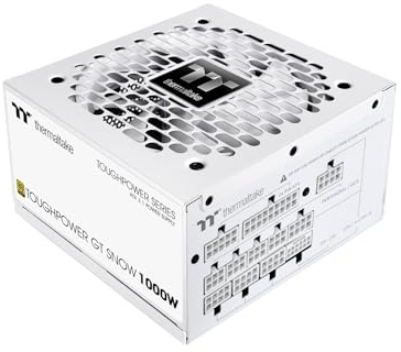 Thermaltake Toughpower GT Snow 1000W | ATX 3.1 | 80 Plus Gold | vollmodular | PCIe 5.1 12V-2x6 (12+4) | Smart Zero Fan sehr leise | Snow (Weiß)