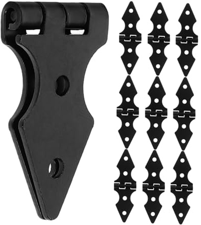 Toddmomy 10 pezzi Cerniere per Cancello in Ferro Resistente Accessorio Giardino Pesante per Sostituzione Cardini Cancello Mini Cerniere Stile Opaco Supporto Robusto e Design Elegante