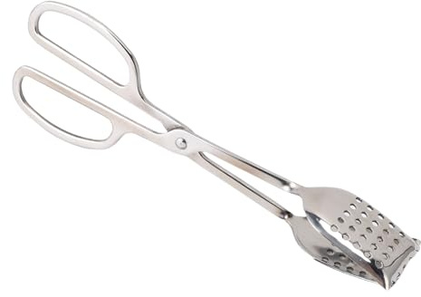 Oreilet Pinzas para Servir Buffet, de Tijera de Acero Inoxidable, Pinzas para Pan y Pastel de Ensalada, Agarre Cómodo para Barbacoa en la Cocina Casera