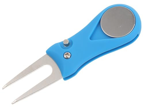 VICASKY Forchetta da Golf per Riparazione Divot Pieghevole, Strumento Portatile per Marcatore Pallina e Riparazione Zolle, Accessorio Leggero per Campo da Golf