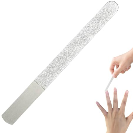 Fingernagelfeilen,Feilen für Nägel - Nagelkunstfeile aus Edelstahl - Zehennagelfeile für Männer und Frauen, Pediküre-Werkzeug für den Heimgebrauch im Salon oder auf Reisen, Nagelpflege