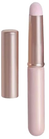 Pincel de labios de silicona con tapa, corrector en ángulo, pincel de maquillaje suave, pincel de maquillaje portátil redondo para aplicación precisa, herramienta de belleza para base de labios (10 x