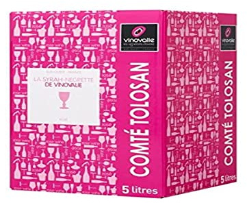 BIB Vin Rosé Négrette-Syrah 5 litres - IGP Comté Tolosan