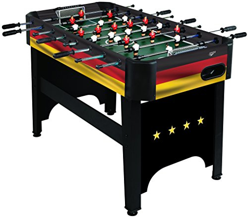 Carromco Kickertisch Deutschland-XT - Tischfußball Edition im Deutschland-Design - Fussballtisch für Kinder und Erwachsene - abgerundete Sicherheitsecken und Metall-Netz-Tore, inkl. 4X Kickerball