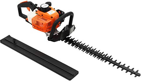 Festnight Cortasetos de Gasolina con Doble Cuchilla 722 mm Asa giratoria 180º Naranja y Negro